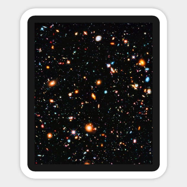 Hubble Extreme Deep Field Sticker by headrubble